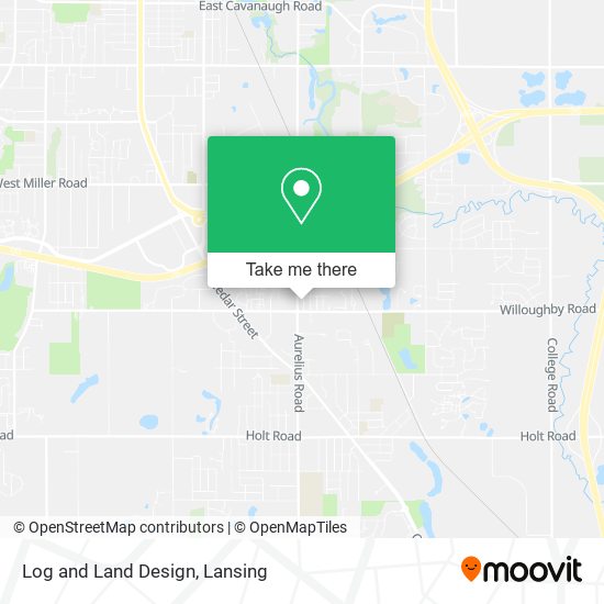 Log and Land Design map
