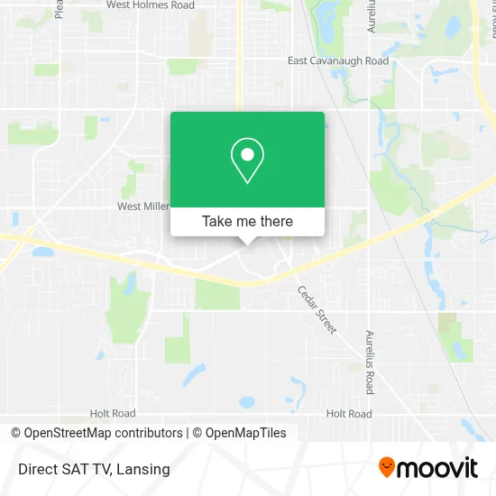 Direct SAT TV map