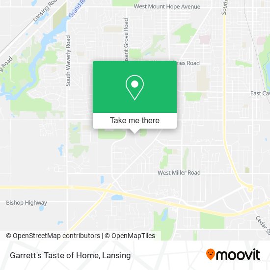 Garrett's Taste of Home map