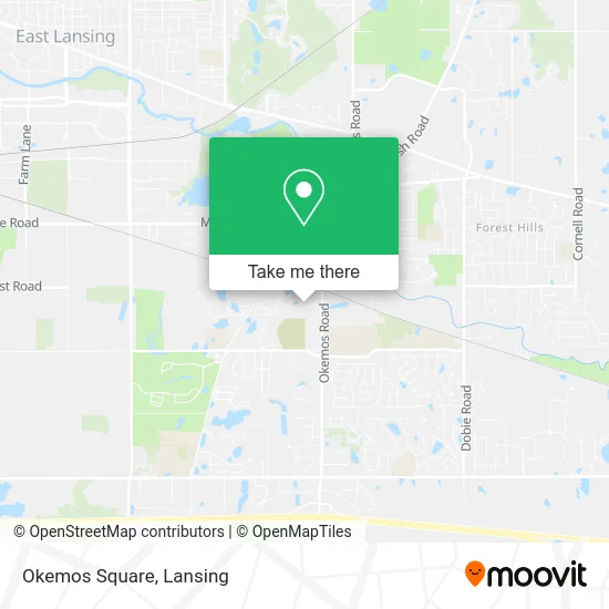 Okemos Square map
