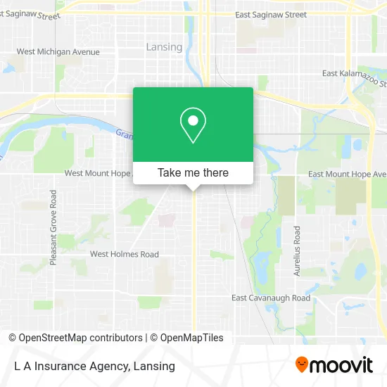 L A Insurance Agency map