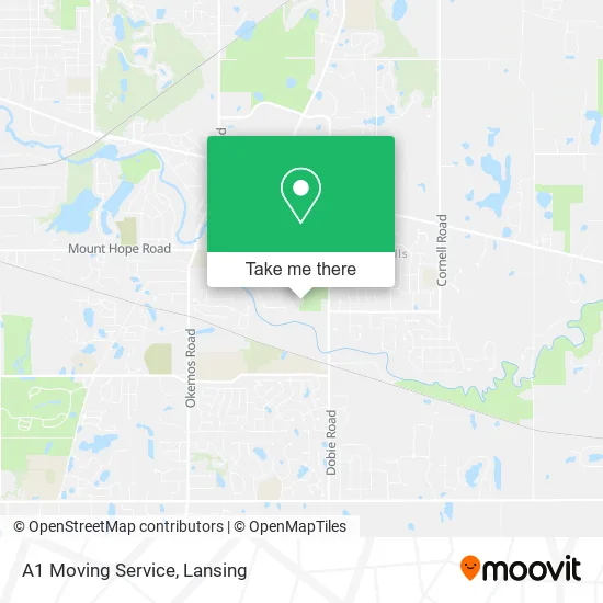 A1 Moving Service map