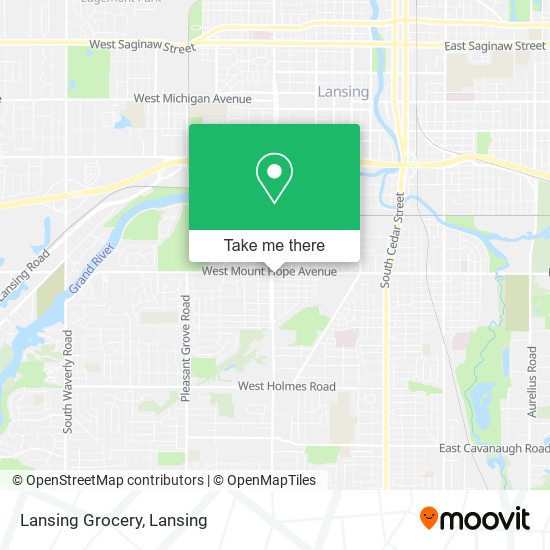 Lansing Grocery map