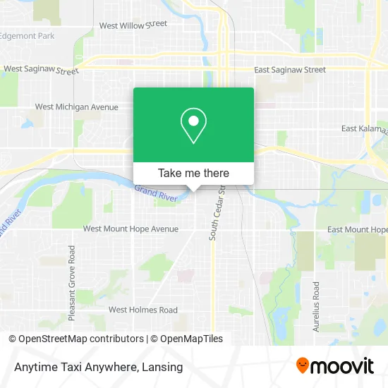 Mapa de Anytime Taxi Anywhere