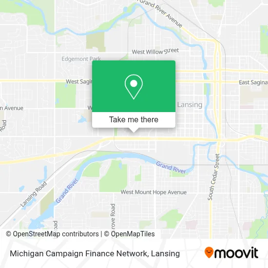 Michigan Campaign Finance Network map