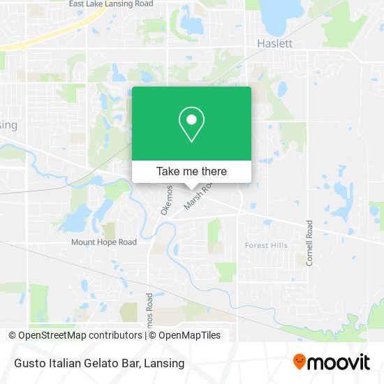 Gusto Italian Gelato Bar map