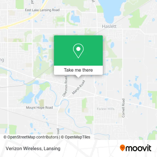 Mapa de Verizon Wireless