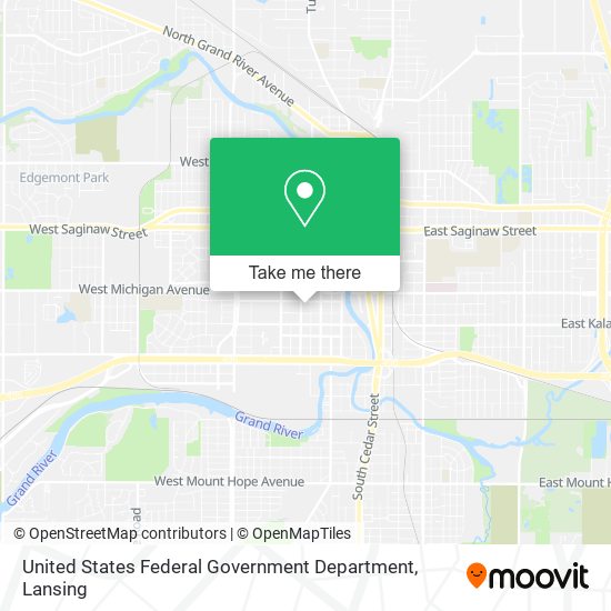 United States Federal Government Department map
