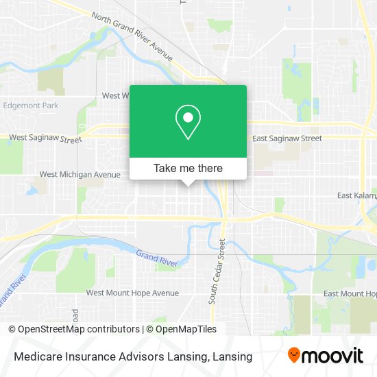 Mapa de Medicare Insurance Advisors Lansing