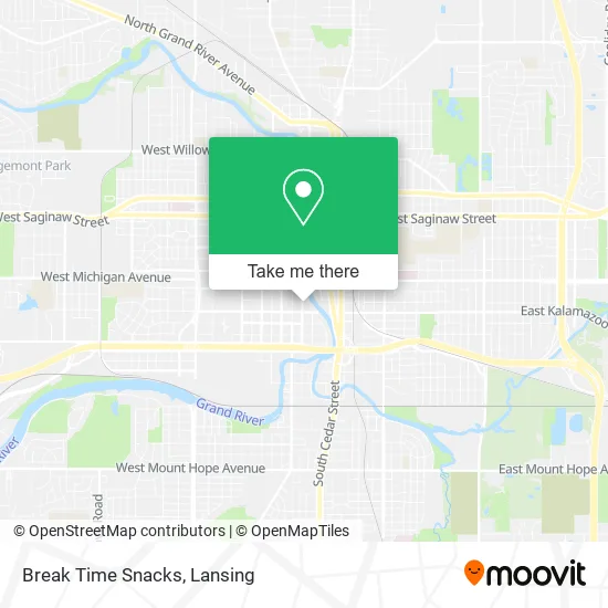 Mapa de Break Time Snacks