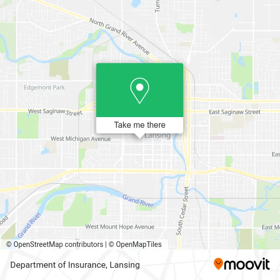 Department of Insurance map