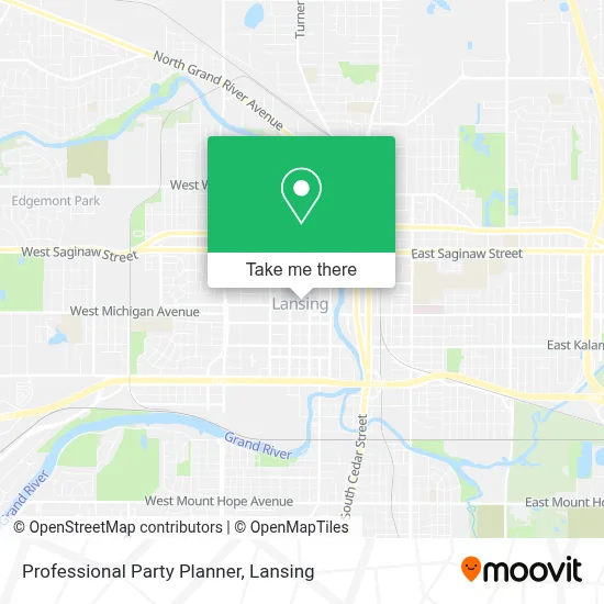 Professional Party Planner map