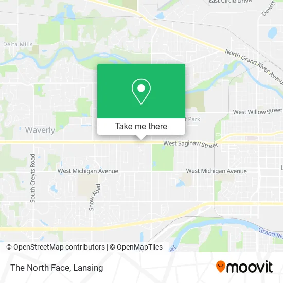 The North Face map