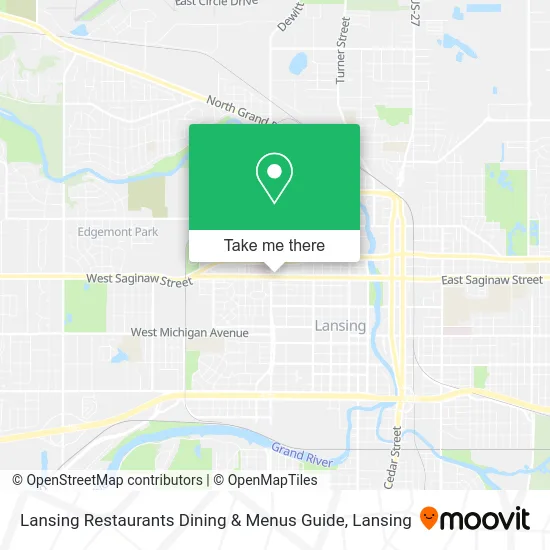 Lansing Restaurants Dining & Menus Guide map