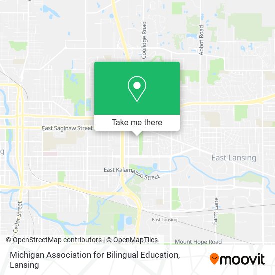 Michigan Association for Bilingual Education map