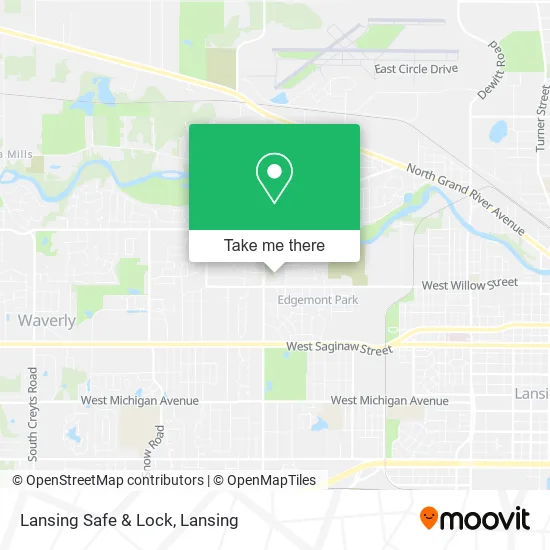 Lansing Safe & Lock map