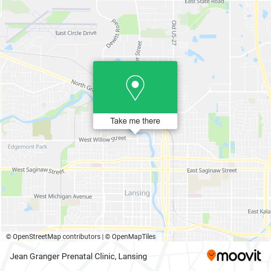 Jean Granger Prenatal Clinic map