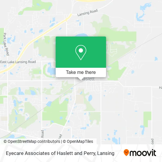 Eyecare Associates of Haslett and Perry map
