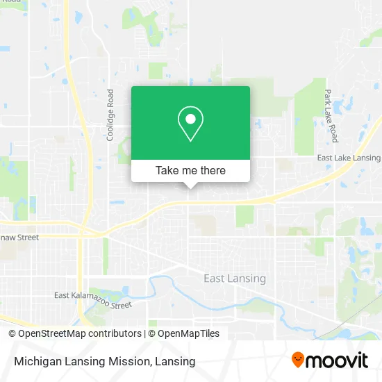 Mapa de Michigan Lansing Mission