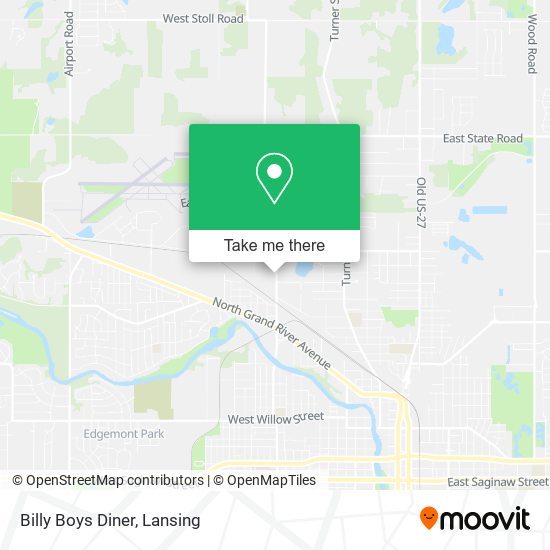 Mapa de Billy Boys Diner