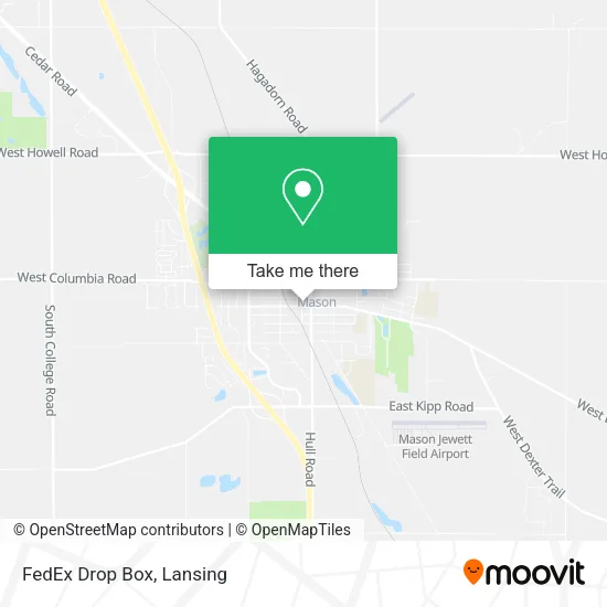 Mapa de FedEx Drop Box