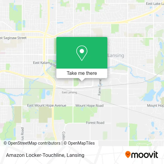 Mapa de Amazon Locker-Touchline
