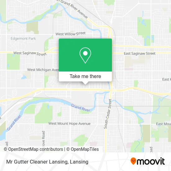 Mapa de Mr Gutter Cleaner Lansing