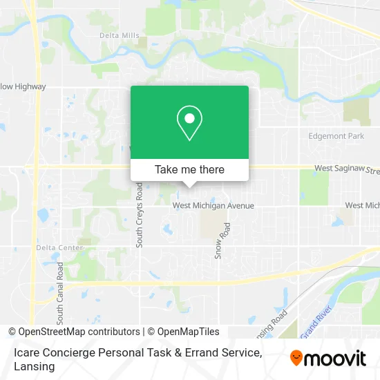 Mapa de Icare Concierge Personal Task & Errand Service