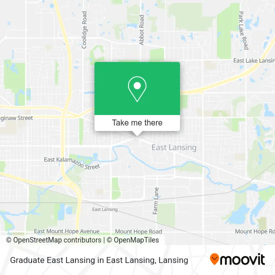 Mapa de Graduate East Lansing in East Lansing
