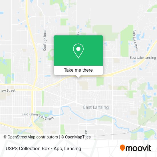 USPS Collection Box - Apc map