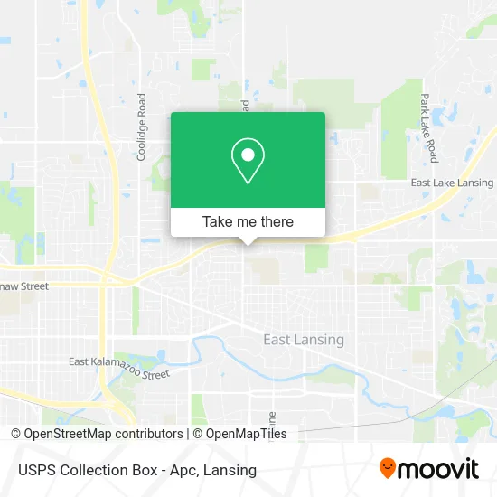 Mapa de USPS Collection Box - Apc