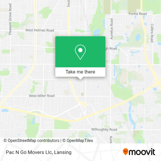 Pac N Go Movers Llc map