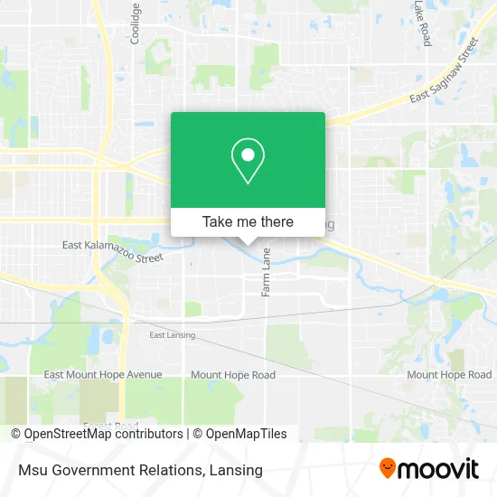 Msu Government Relations map
