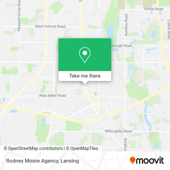 Rodney Moore Agency map