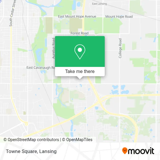 Towne Square map