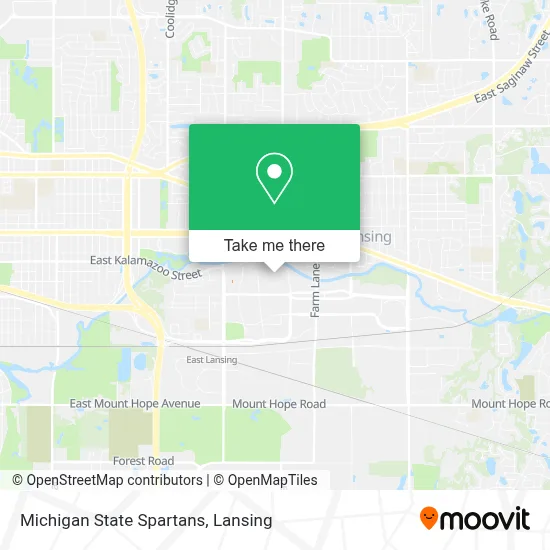 Michigan State Spartans map