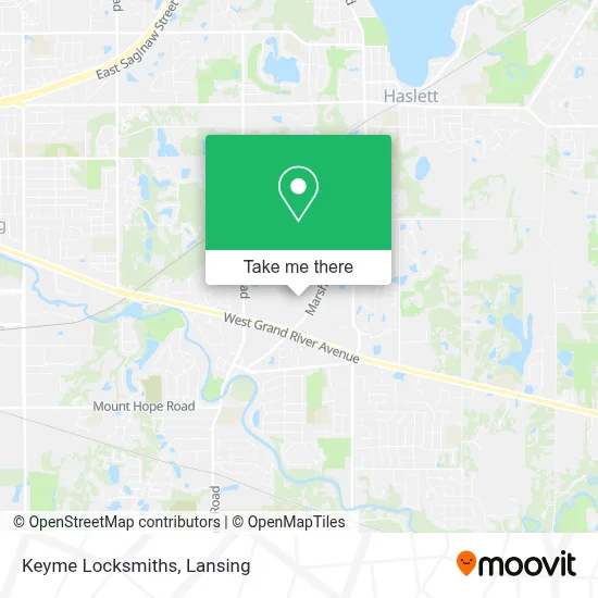 Keyme Locksmiths map