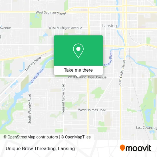 Unique Brow Threading map