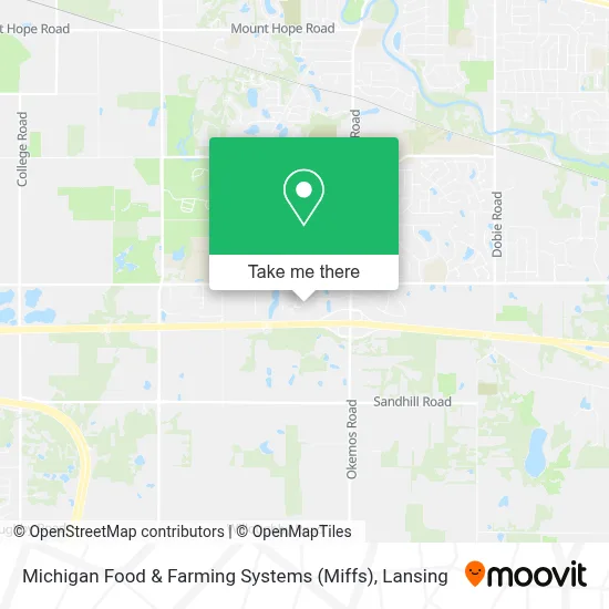 Michigan Food & Farming Systems (Miffs) map