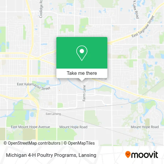Michigan 4-H Poultry Programs map