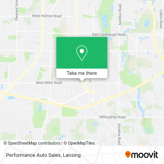 Performance Auto Sales map