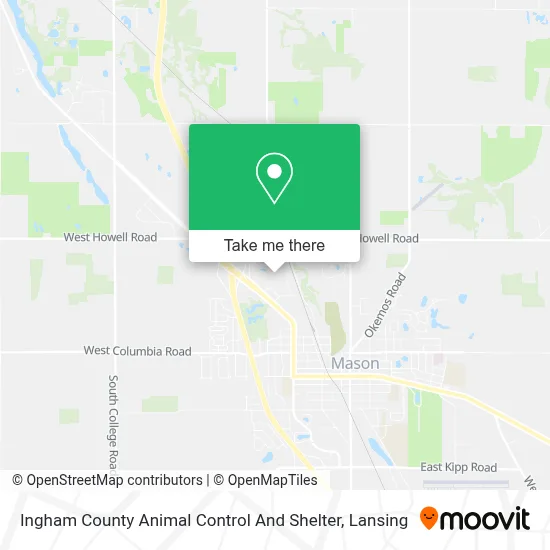 Ingham County Animal Control And Shelter map