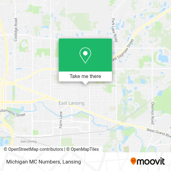 Michigan MC Numbers map