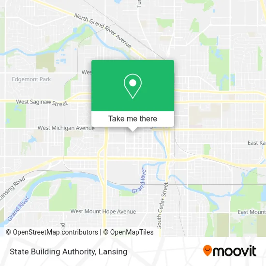 State Building Authority map