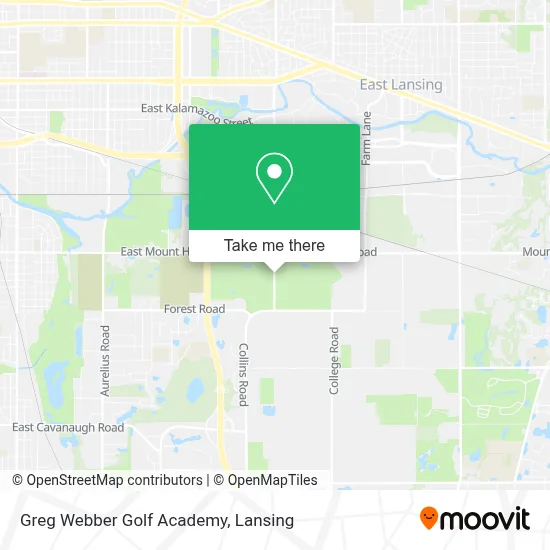 Greg Webber Golf Academy map
