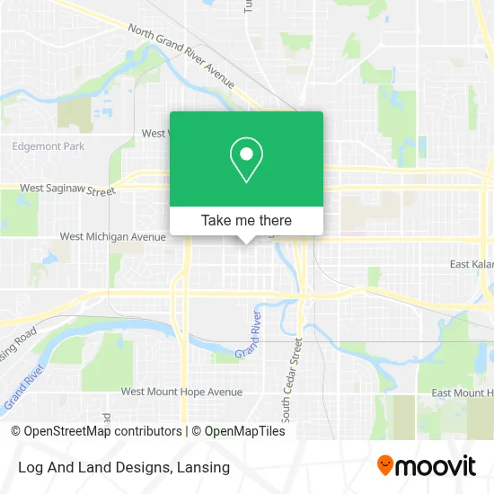 Log And Land Designs map