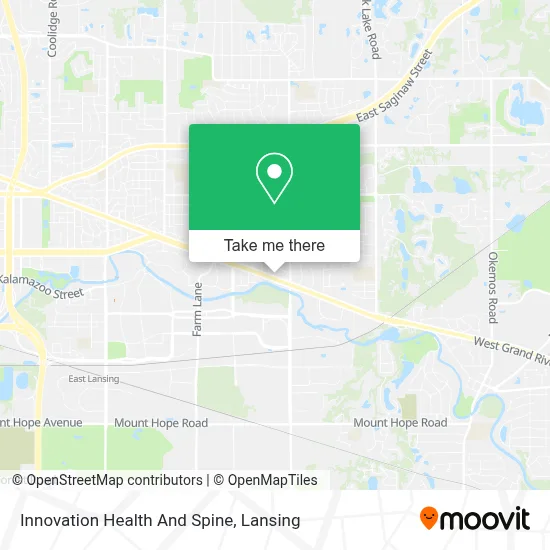 Innovation Health And Spine map