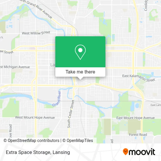 Extra Space Storage map