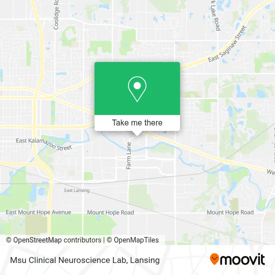 Msu Clinical Neuroscience Lab map