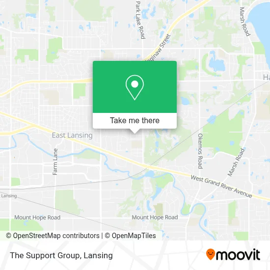 The Support Group map